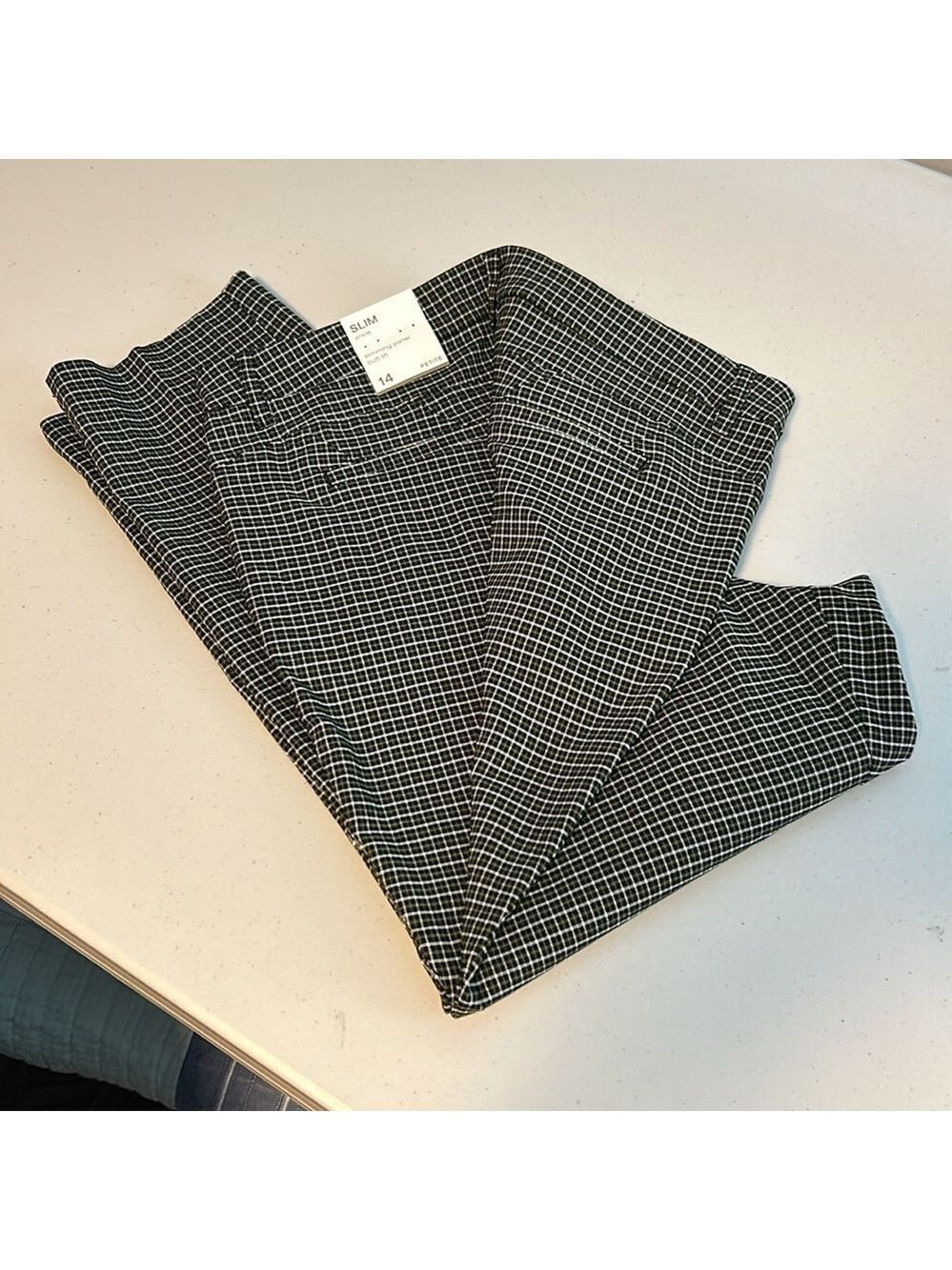 Cleo Plaid Slim Ankle Trouser Pant NWT - Picture 13 of 13